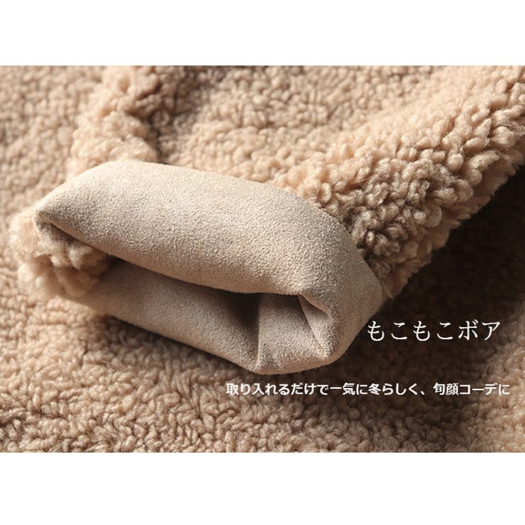 クルーネックボアコート ノーカラーコート レディースアパレル | HENANA  | 詳細画像8 