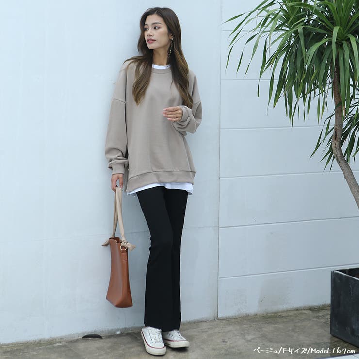 サイドZIP付き裏毛プルオーバー ゆったり プルオーバー | HENANA  | 詳細画像35 