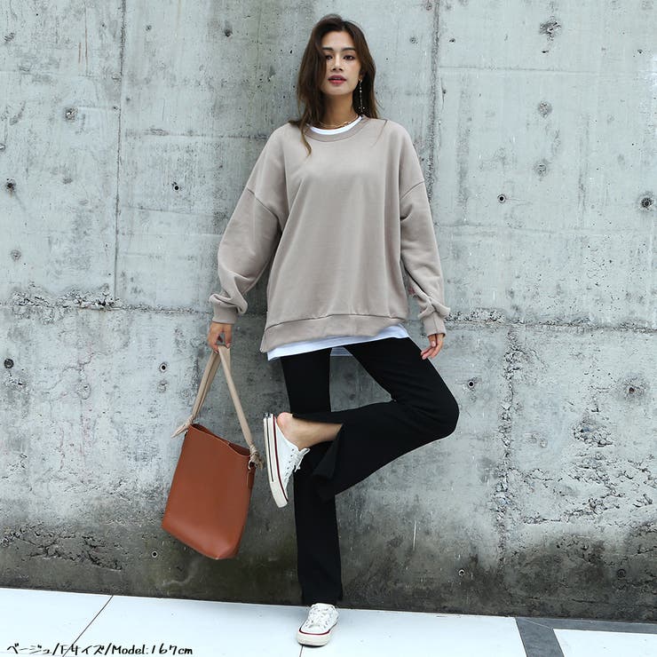 サイドZIP付き裏毛プルオーバー ゆったり プルオーバー | HENANA  | 詳細画像23 