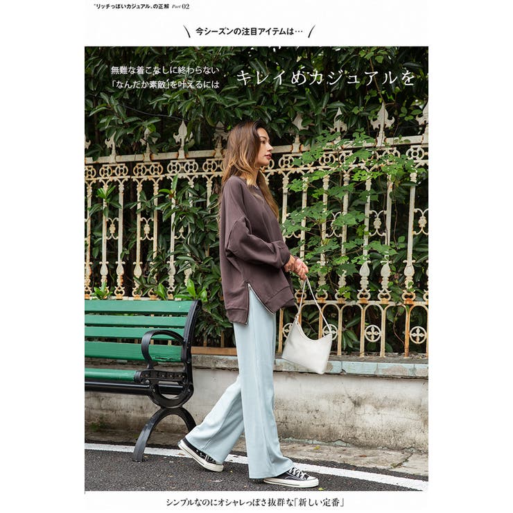 サイドZIP付き裏毛プルオーバー ゆったり プルオーバー | HENANA  | 詳細画像7 