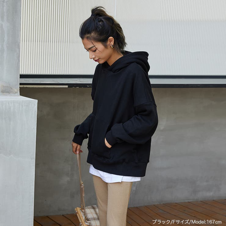 大人のカジュアルリラックススタイルを格上げ 裏毛バックスリットパーカー レディース | HENANA  | 詳細画像4 