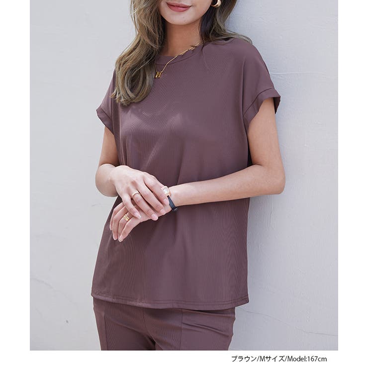 話題の神T 接触冷感Tシャツ リラックスフレンチスリーブT | HENANA  | 詳細画像34 