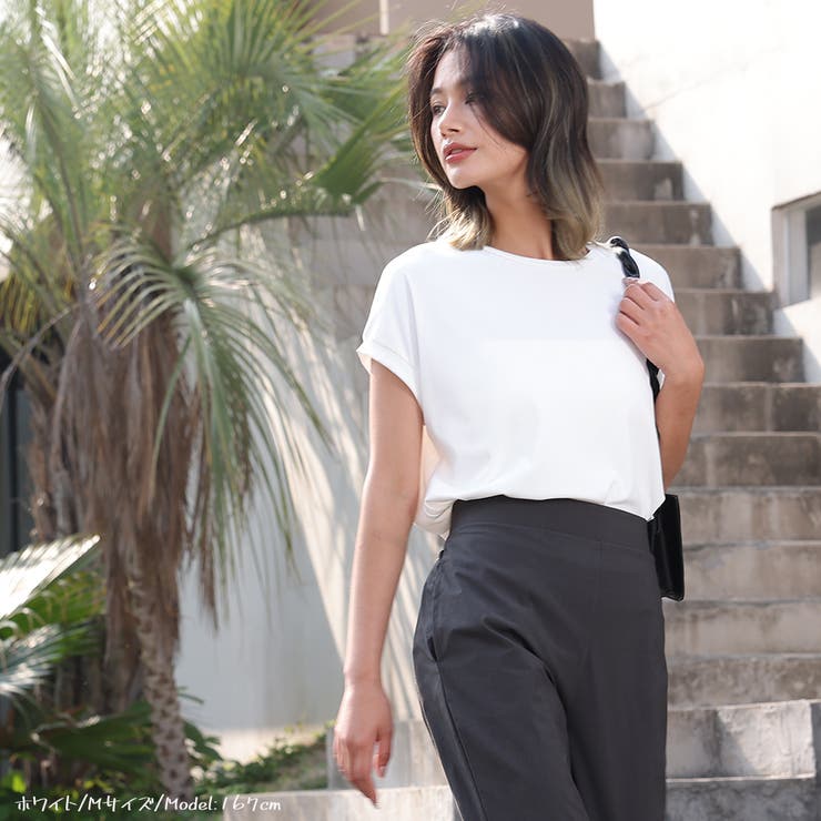 話題の神T 接触冷感Tシャツ リラックスフレンチスリーブT | HENANA  | 詳細画像17 