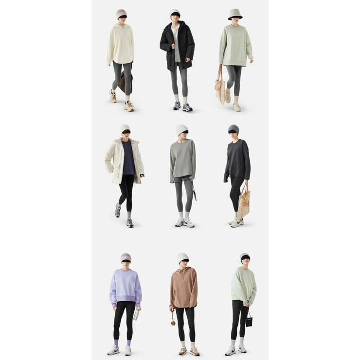 ストレッチ 10分丈 無地 | HENANA  | 詳細画像10 