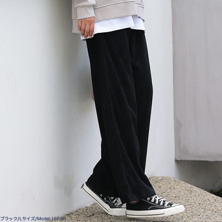 コーデュロイポケット付きワイドパンツ コーデュロイパンツ レディース[品番：CTLW0001503]｜HENANA  （ヘナナ）のレディースファッション通販｜SHOPLIST（ショップリスト）