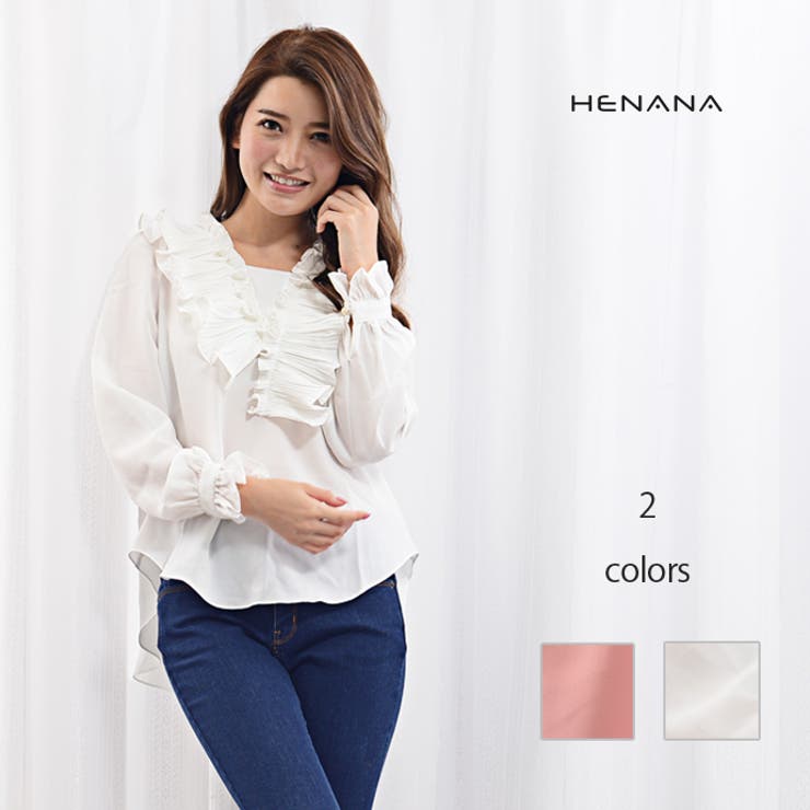 フロント バックフリル シフォンシャツ 品番 Ctlw Henana ヘナナ のレディースファッション通販 Shoplist ショップリスト
