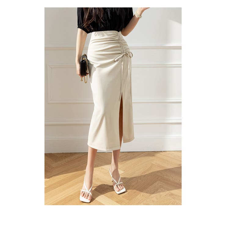 春 夏 新作 ドロスト スリット タイトスカート | WITCH | 詳細画像19 