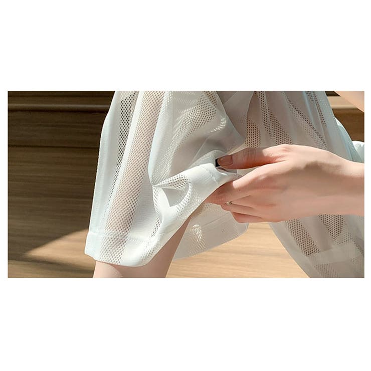 縦ストライプ シースルー ロングパンツ | WITCH | 詳細画像6 