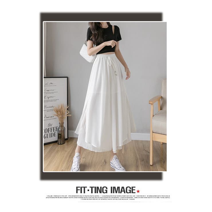 フレア  ガウチョパンツ  シフォン スカンツ スカーチョ | WITCH | 詳細画像13 