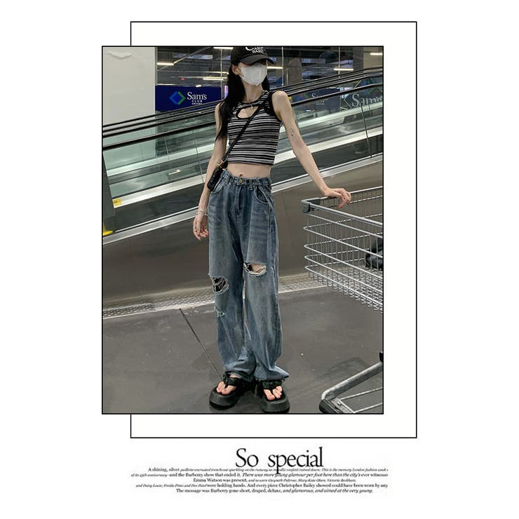 セミワイド クラッシュ デニムパンツ | WITCH | 詳細画像17 