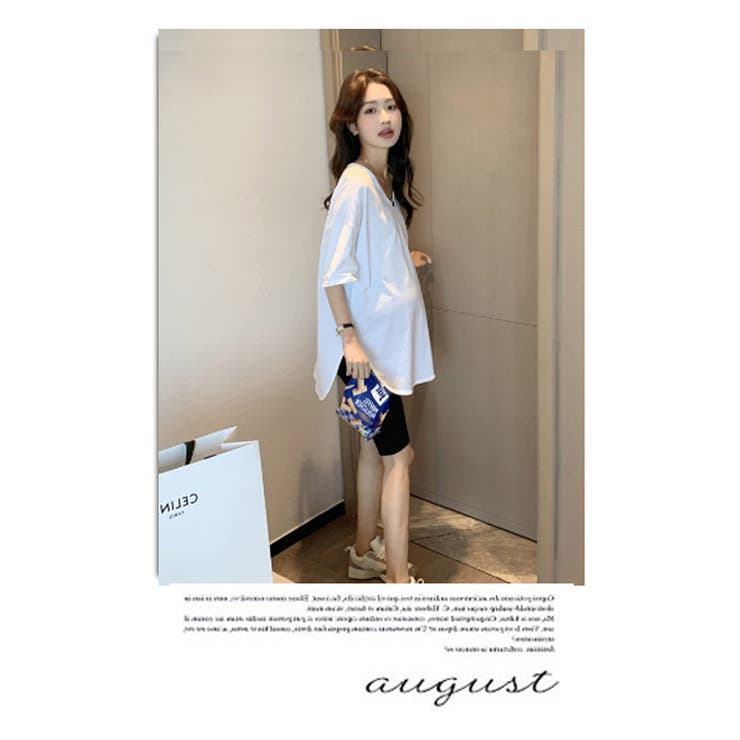 マタニティ Tシャツ ラウンドネック トップス プルオーバー | WITCH | 詳細画像12 