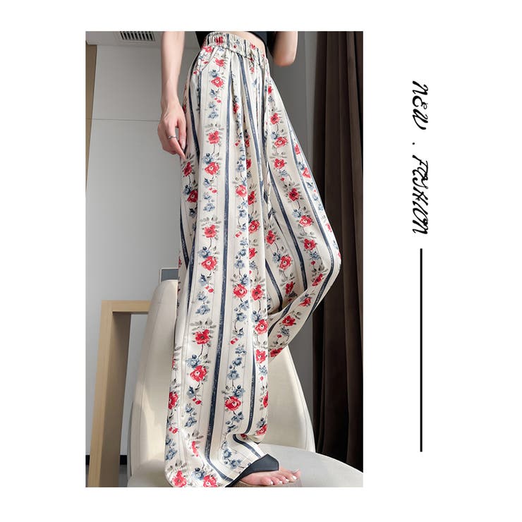 花柄 ワイドパンツ レディース 柄パンツ [品番：HERW0005315]｜WITCH（ウィッチ）のレディースファッション通販｜SHOPLIST（ショップリスト）