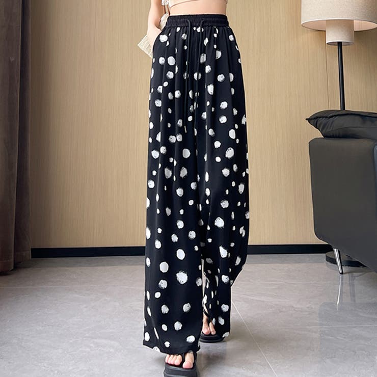 夏 涼しげ ドット ワイドパンツ[品番：HERW0005348]｜WITCH（ウィッチ）のレディースファッション通販｜SHOPLIST（ショップリスト）