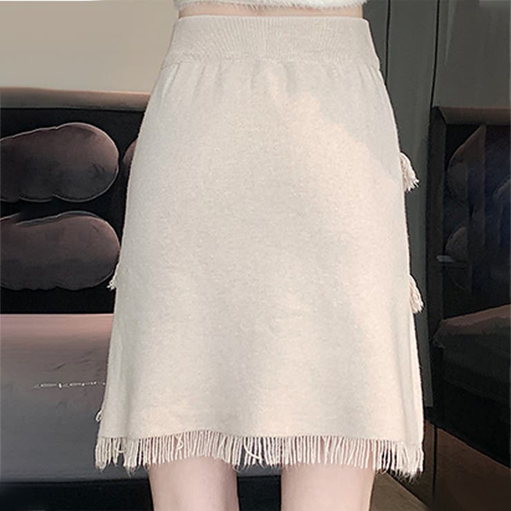 秋 新作 フリンジニットスカート | WITCH | 詳細画像3 