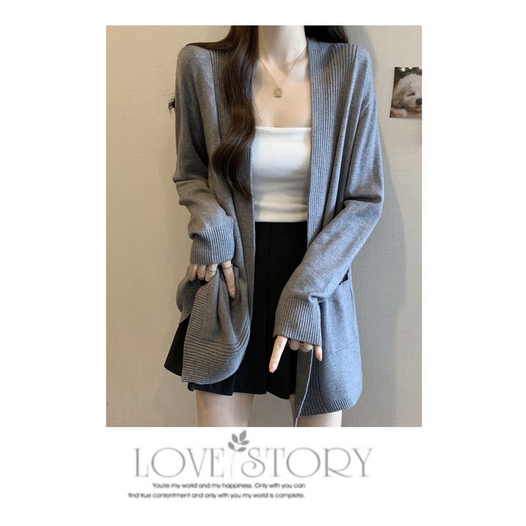 秋 新作 ニット カーディガン セーター 長袖 レディース羽織 | WITCH | 詳細画像17 