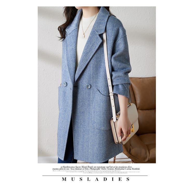 ザラ ダブルブレスト チェスターコート レディース SIZE XS ZARA