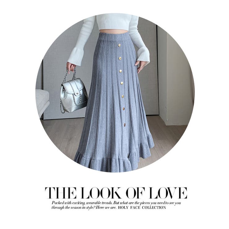 秋 新作アンブレラスカートプリーツロングスカート | WITCH | 詳細画像10 