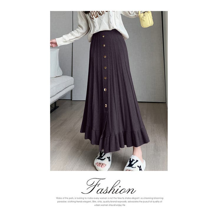 秋 新作アンブレラスカートプリーツロングスカート | WITCH | 詳細画像18 