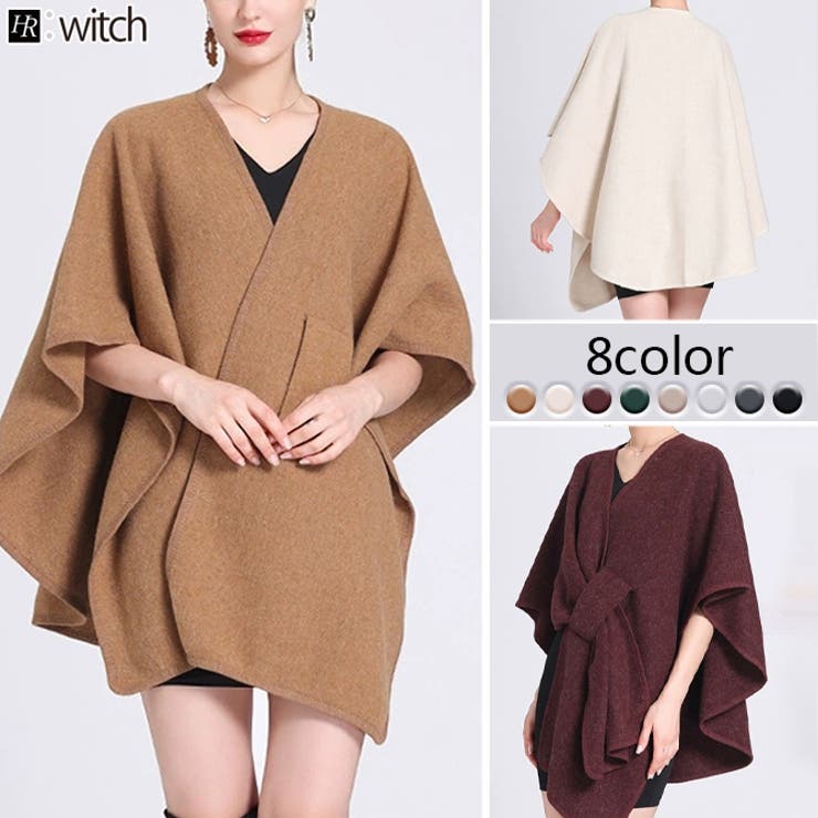 ニットポンチョ ポンチョコート ストール マフラー | WITCH | 詳細画像1 