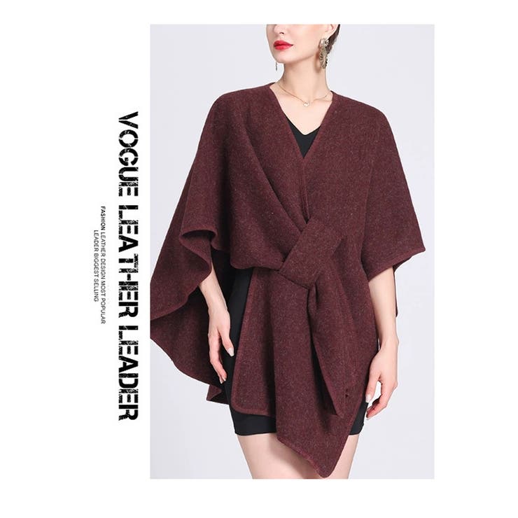 ニットポンチョ ポンチョコート ストール マフラー | WITCH | 詳細画像16 