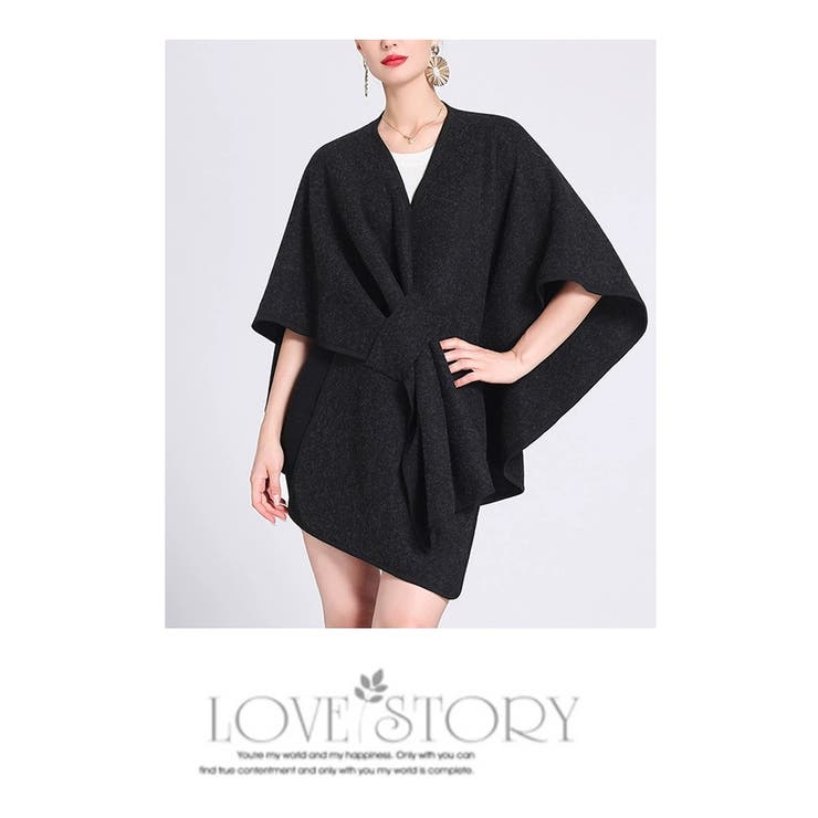 ニットポンチョ ポンチョコート ストール マフラー | WITCH | 詳細画像17 