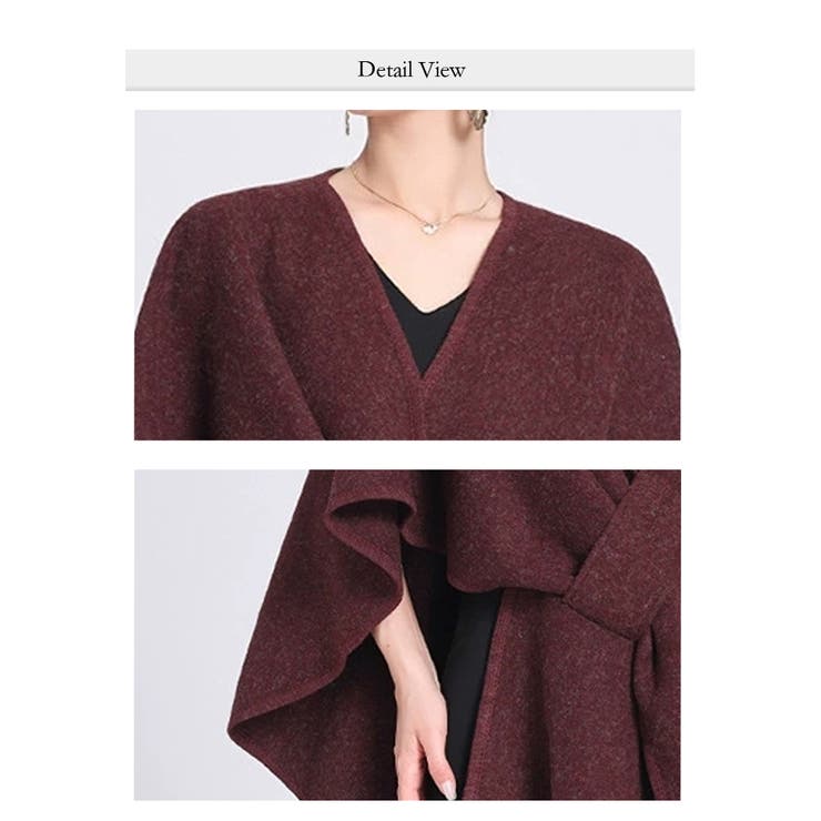 ニットポンチョ ポンチョコート ストール マフラー | WITCH | 詳細画像5 