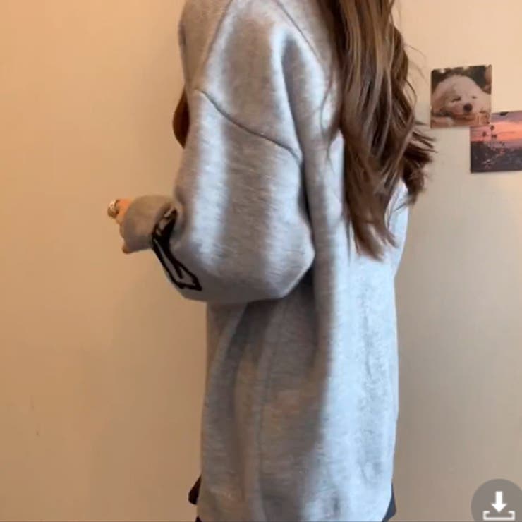 花柄  モックネック  ドロップ ショルダー セーター | WITCH | 詳細画像3 