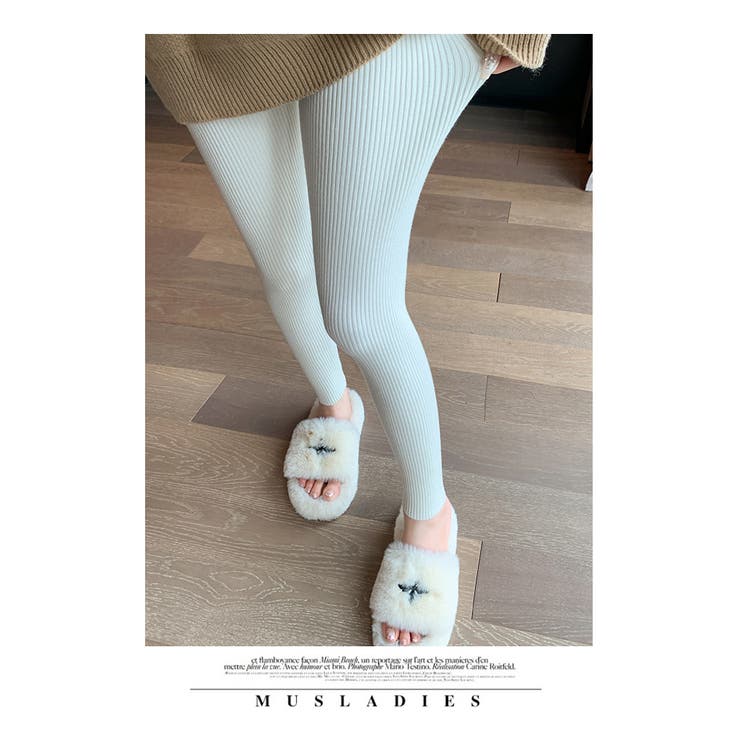 厚手 リブ ニット レギンス[品番：HERW0005609]｜WITCH