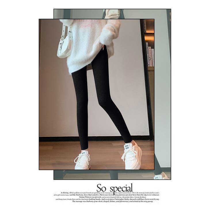 厚手 リブ ニット レギンス | WITCH | 詳細画像17 