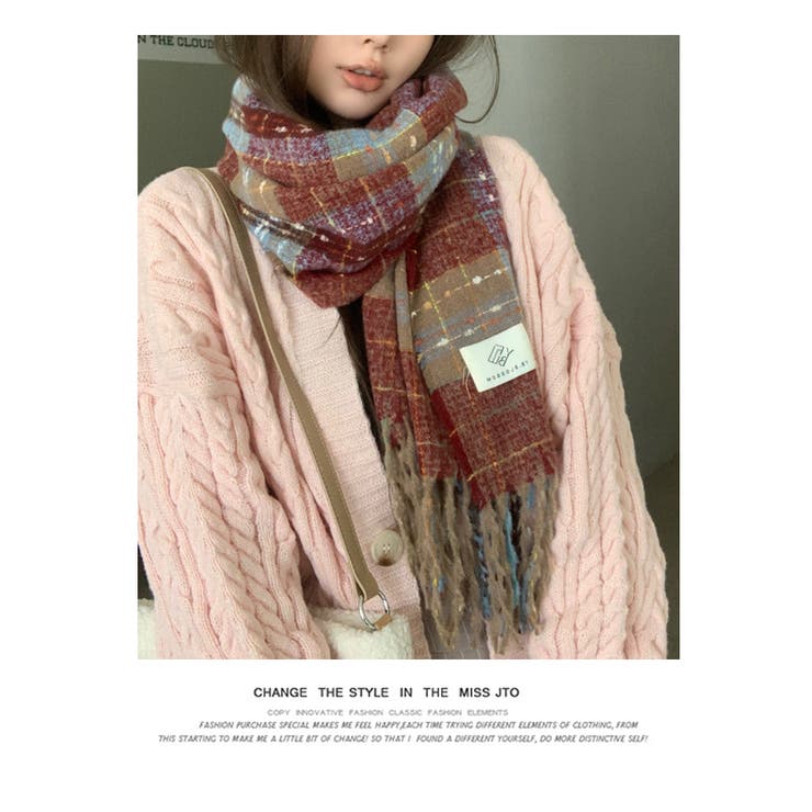 [定休日以外毎日出荷中] チェックビッグストール[品番：HERW0005622]｜WITCH（ウィッチ 小物