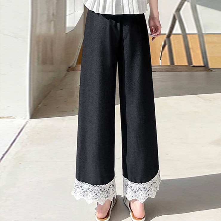 裾レースパンツワイドパンツ | WITCH | 詳細画像4 