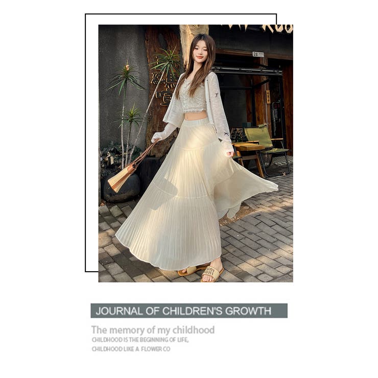 三段プリーツロングスカート | WITCH | 詳細画像10 