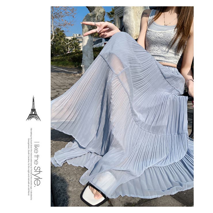 三段プリーツロングスカート | WITCH | 詳細画像15 