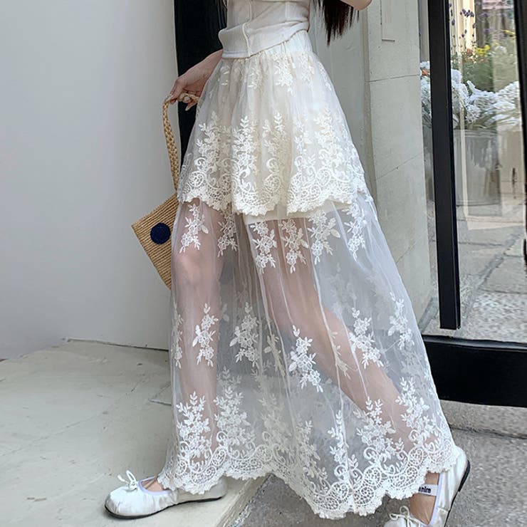 超希少★CHANEL★総レーススカート 楽天市場】総レースセットアップ トップス スカート 上下セット