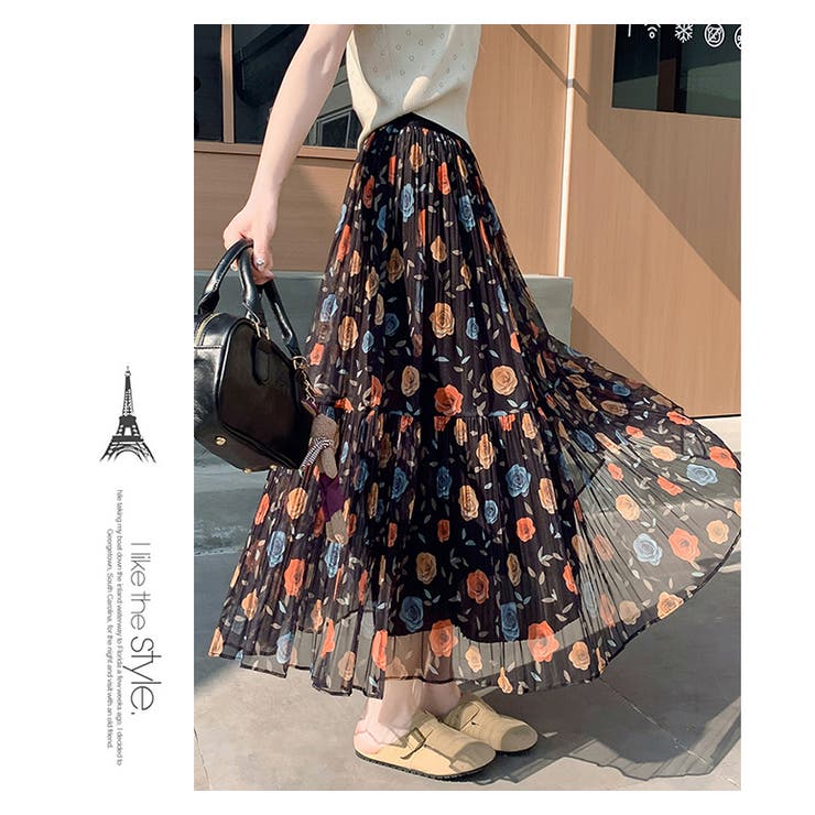 新品未使用★CHUCUCHU チュクチュ　カモフラ柄 ハーフプリーツスカート　S 新品未使用☆CHUCUCHU チュクチュ カモフラ柄 ハーフプリーツ