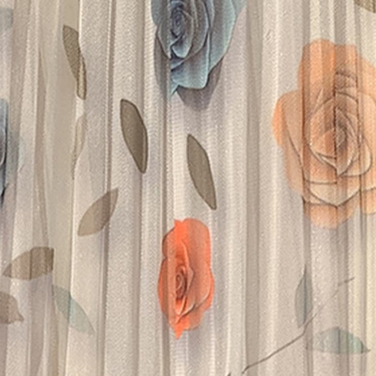 花柄落ち感チュールプリーツスカート | WITCH | 詳細画像5 