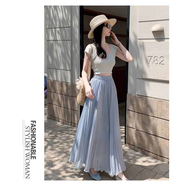 プリーツフレアスカートロングスカート | WITCH | 詳細画像12 