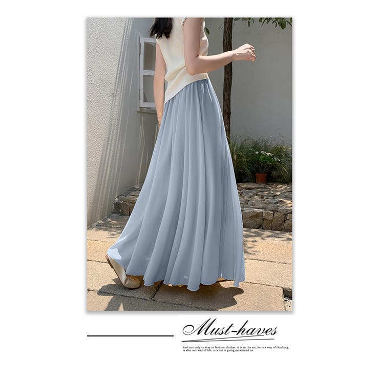 シフォンフレアロングスカート | WITCH | 詳細画像13 