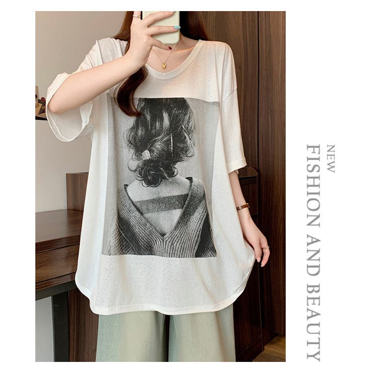 モノクロプリント半袖Tシャツ | WITCH | 詳細画像11 