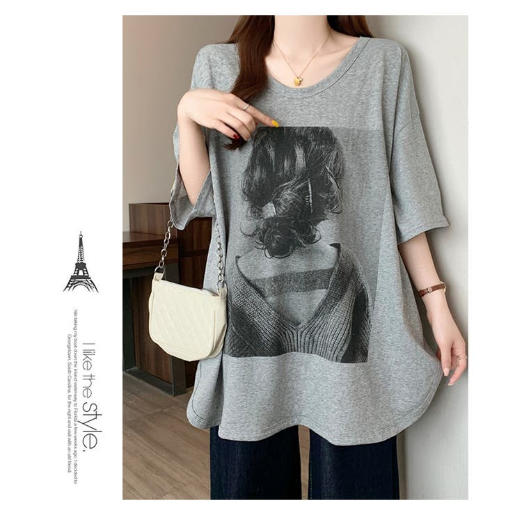 モノクロプリント半袖Tシャツ | WITCH | 詳細画像14 