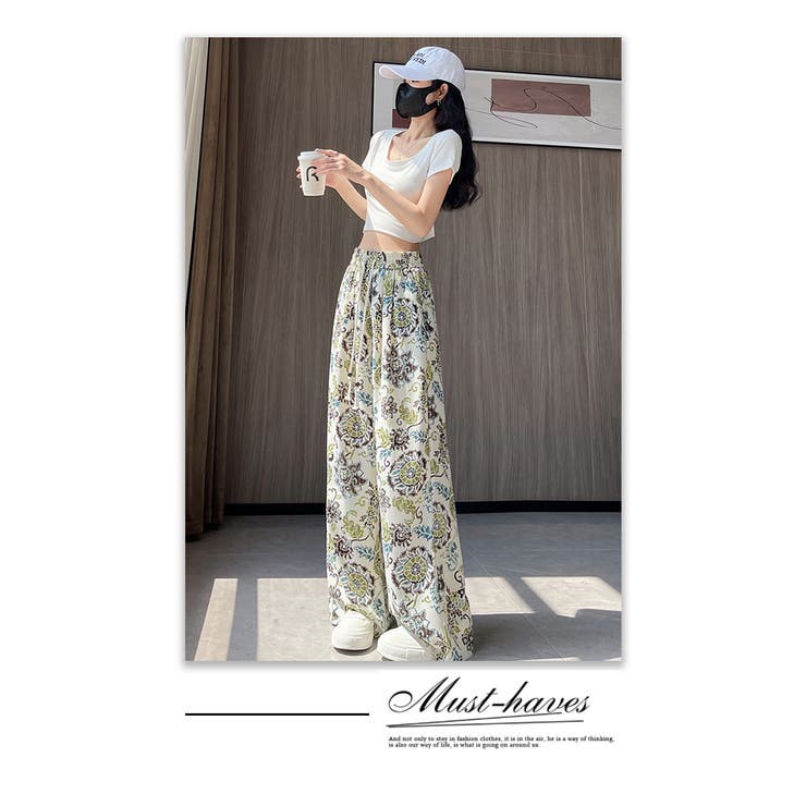 アイスシルク・ナロー・ワイドレッグパンツ | WITCH | 詳細画像19 