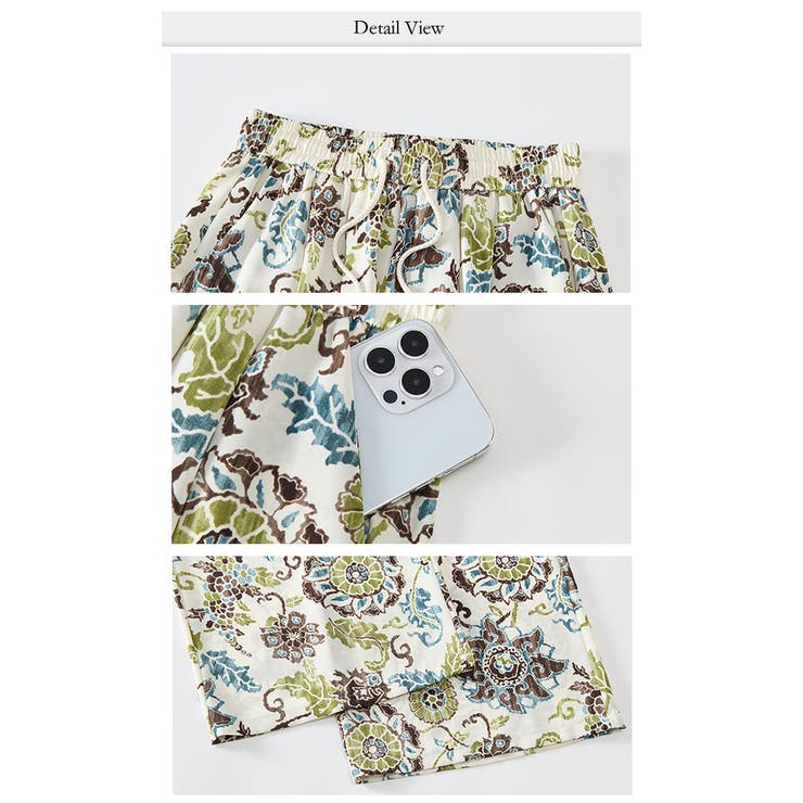 アイスシルク・ナロー・ワイドレッグパンツ | WITCH | 詳細画像6 