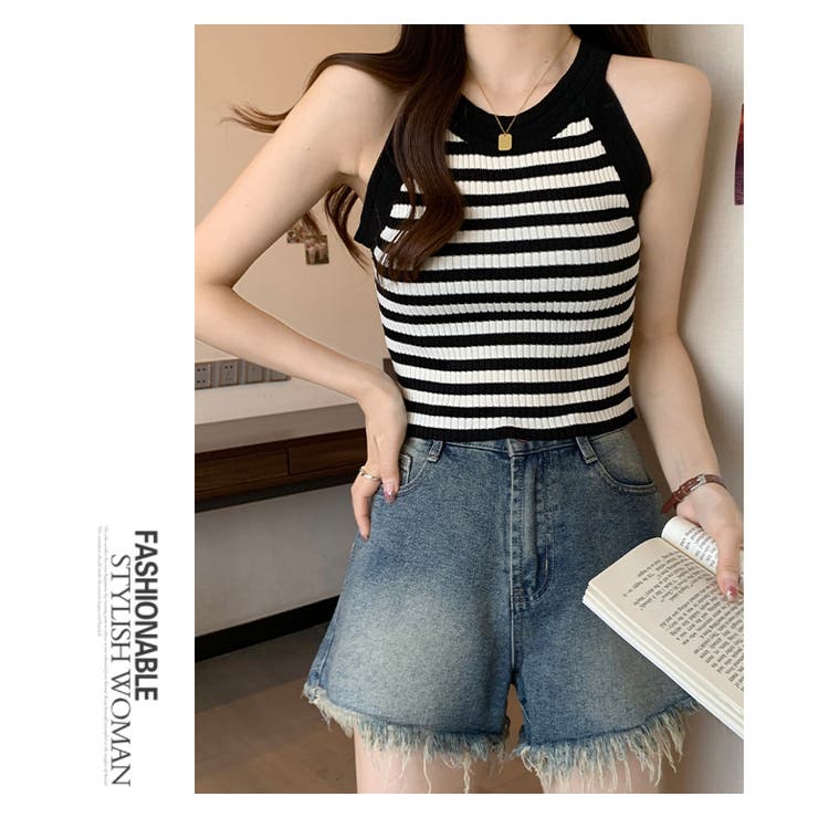 タンクトップ ボーダー柄 トップス | WITCH | 詳細画像11 