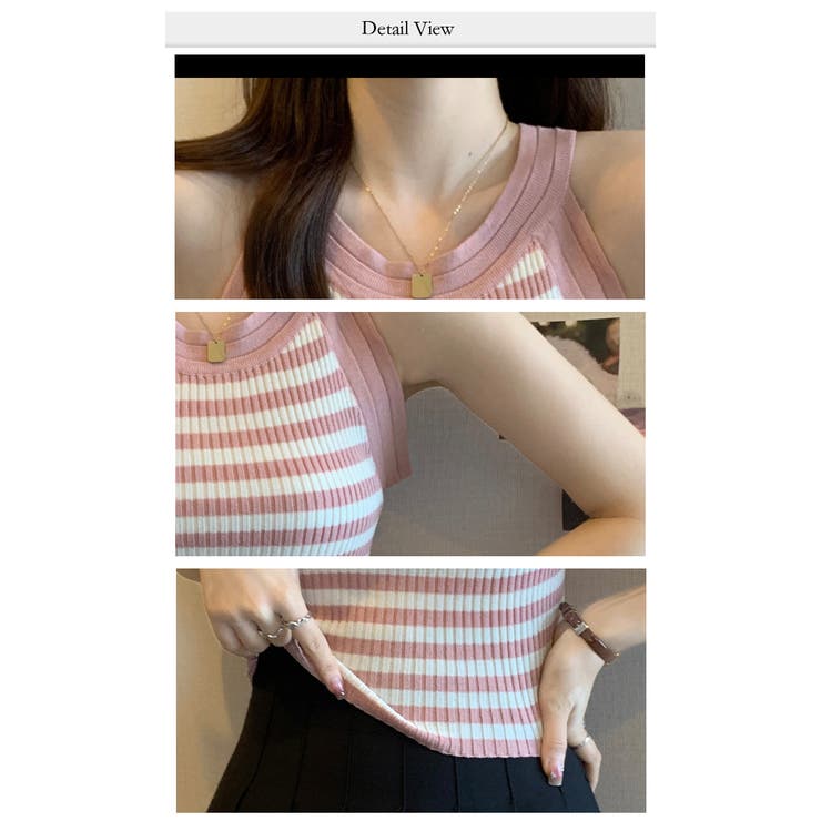 タンクトップ ボーダー柄 トップス | WITCH | 詳細画像19 