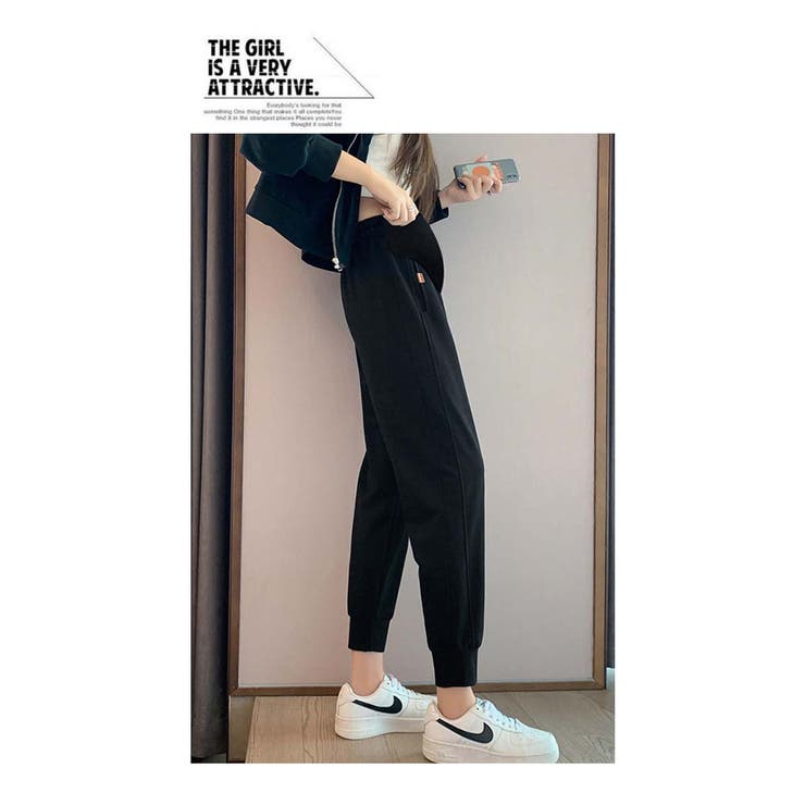 マタニティ パンツ スウェット ボトムス ロング お腹楽ちん 安心 秋 新作 | WITCH | 詳細画像10 