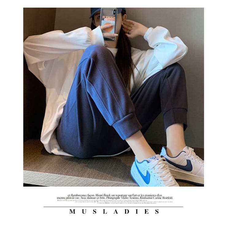 マタニティ パンツ スウェット ボトムス ロング お腹楽ちん 安心 秋 新作 | WITCH | 詳細画像17 