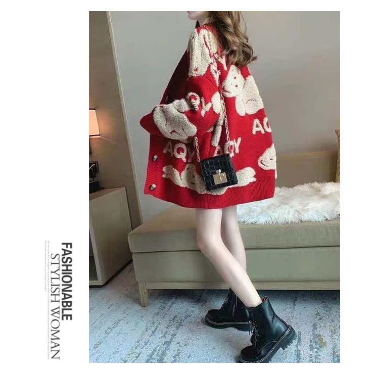 ニット カーディガン 外掛け セーター | WITCH | 詳細画像12 