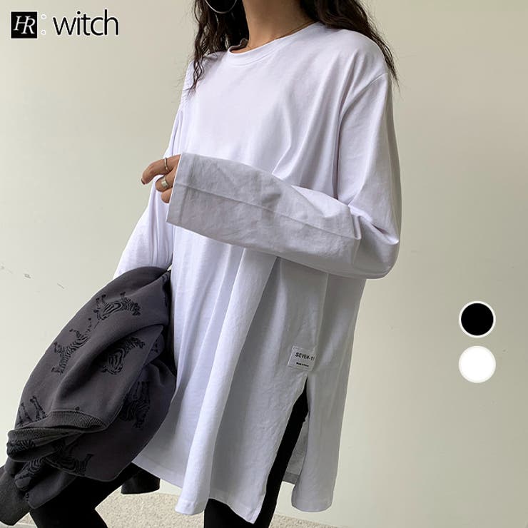 シンプル手番サイドスリットロンT | WITCH | 詳細画像1 