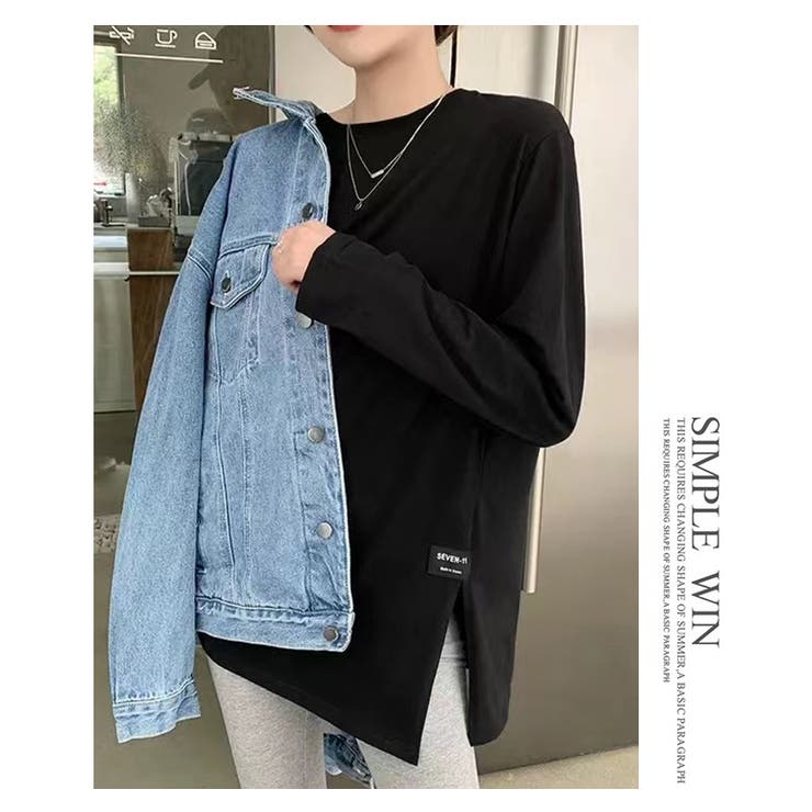 シンプル手番サイドスリットロンT | WITCH | 詳細画像15 