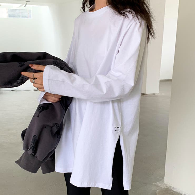 シンプル手番サイドスリットロンT | WITCH | 詳細画像3 